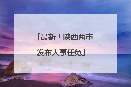 最新！陕西两市发布人事任免