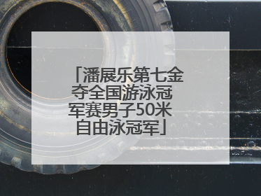 潘展乐第七金 夺全国游泳冠军赛男子50米自由泳冠军