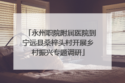 永州职院附属医院到宁远县桑梓头村开展乡村振兴专题调研