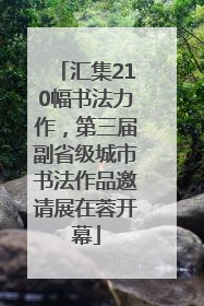 汇集210幅书法力作，第三届副省级城市书法作品邀请展在蓉开幕