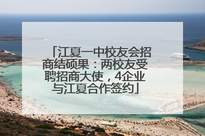 江夏一中校友会招商结硕果：两校友受聘招商大使，4企业与江夏合作签约