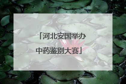 河北安国举办中药鉴别大赛