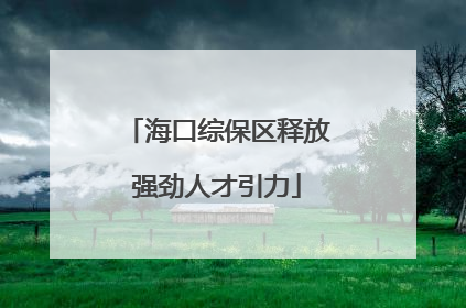 海口综保区释放强劲人才引力