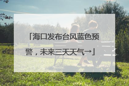 海口发布台风蓝色预警，未来三天天气→