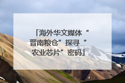 海外华文媒体“晋南粮仓”探寻“农业芯片”密码
