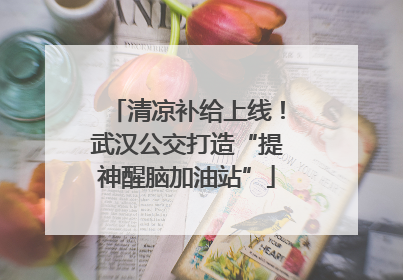 清凉补给上线！武汉公交打造“提神醒脑加油站”
