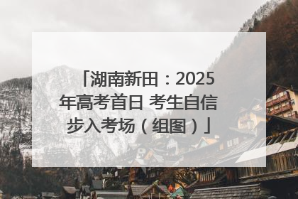 湖南新田：2025年高考首日 考生自信步入考场（组图）