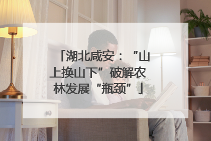 湖北咸安：“山上换山下”破解农林发展“瓶颈”