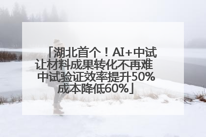 湖北首个！AI+中试让材料成果转化不再难 中试验证效率提升50%成本降低60%