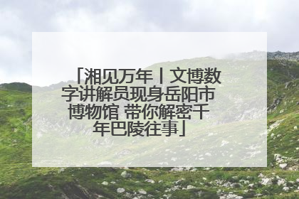 湘见万年丨文博数字讲解员现身岳阳市博物馆 带你解密千年巴陵往事