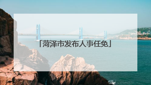 菏泽市发布人事任免