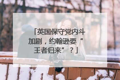 英国保守党内斗加剧，约翰逊要“王者归来”？