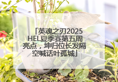 英魂之刃2025HEL夏季赛第五周亮点，坤归位长发隔空喊话叶孤城