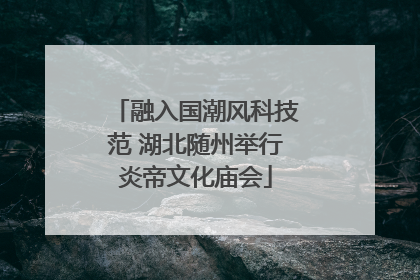 融入国潮风科技范 湖北随州举行炎帝文化庙会