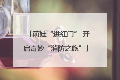 萌娃“进红门” 开启奇妙“消防之旅”