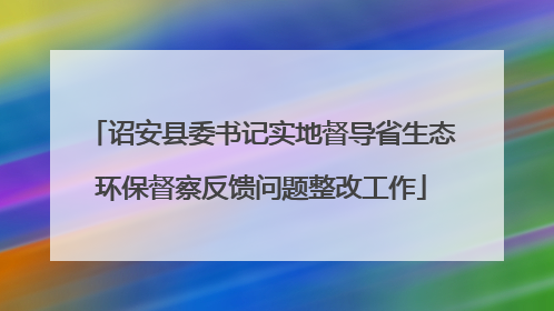 诏安县委书记实地督导省生态环保督察反馈问题整改工作