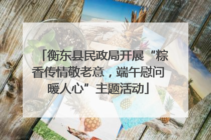 衡东县民政局开展“粽香传情敬老意，端午慰问暖人心”主题活动