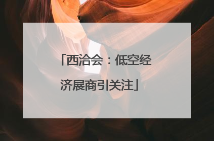 西洽会：低空经济展商引关注
