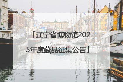 辽宁省博物馆2025年度藏品征集公告