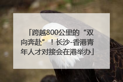 跨越800公里的“双向奔赴”！长沙-香港青年人才对接会在港举办