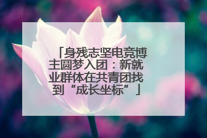 身残志坚电竞博主圆梦入团：新就业群体在共青团找到“成长坐标”