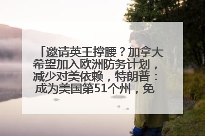 邀请英王撑腰？加拿大希望加入欧洲防务计划，减少对美依赖，特朗普：成为美国第51个州，免费用“金穹”