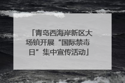 青岛西海岸新区大场镇开展“国际禁毒日”集中宣传活动