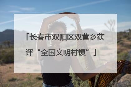 长春市双阳区双营乡获评“全国文明村镇”
