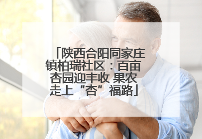 陕西合阳同家庄镇柏瑞社区：百亩杏园迎丰收 果农走上“杏”福路