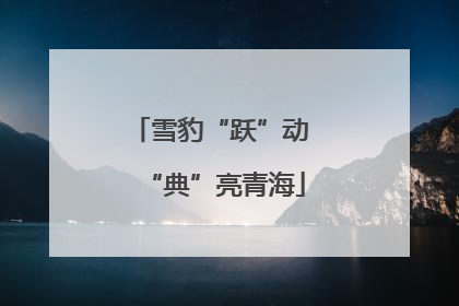 雪豹“跃”动 “典”亮青海