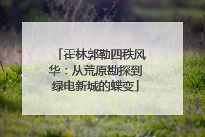 霍林郭勒四秩风华：从荒原勘探到绿电新城的蝶变