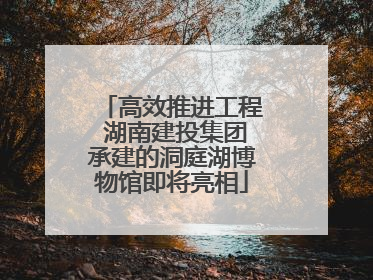 高效推进工程 湖南建投集团承建的洞庭湖博物馆即将亮相