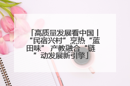 高质量发展看中国丨“民宿兴村”烹热“蓝田味” 产教融合“链”动发展新引擎