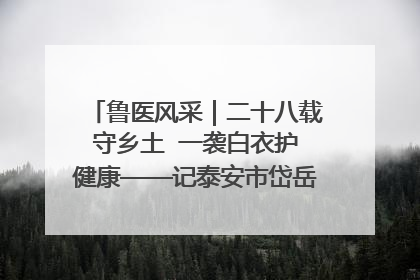鲁医风采｜二十八载守乡土  一袭白衣护健康——记泰安市岱岳区满庄镇卫生院院长、主任医师张宝喜