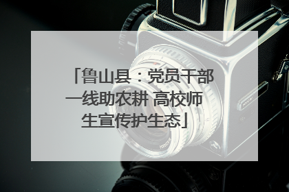 鲁山县：党员干部一线助农耕 高校师生宣传护生态