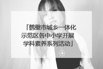 鹤壁市城乡一体化示范区各中小学开展学科素养系列活动
