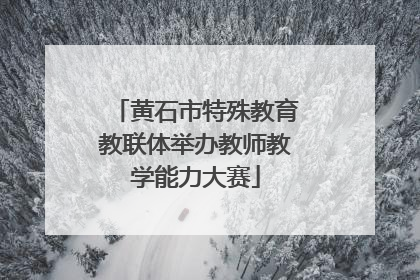 黄石市特殊教育教联体举办教师教学能力大赛
