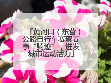 黄河口（东营）公路自行车赛聚赛事“骑迹”，迸发城市运动活力