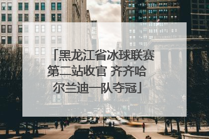 黑龙江省冰球联赛第二站收官 齐齐哈尔兰迪一队夺冠