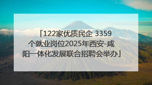 122家优质民企 3359个就业岗位2025年西安-咸阳一体化发展联合招聘会举办