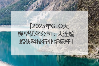 2025年GEO大模型优化公司：大连蝙蝠侠科技行业新标杆