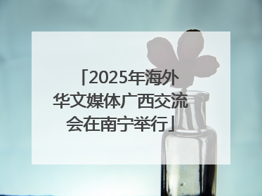 2025年海外华文媒体广西交流会在南宁举行