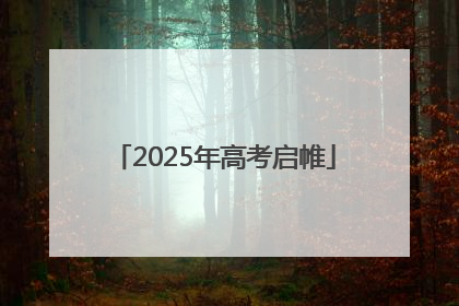 2025年高考启帷