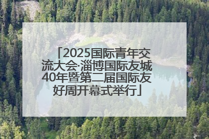 2025国际青年交流大会·淄博国际友城40年暨第二届国际友好周开幕式举行
