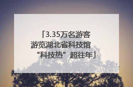 3.35万名游客游览湖北省科技馆 “科技热”超往年