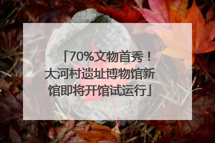 70%文物首秀！大河村遗址博物馆新馆即将开馆试运行